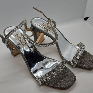 Badgley Mischka Embellished Crystal Heels Size 5.5 - Missing Crystals